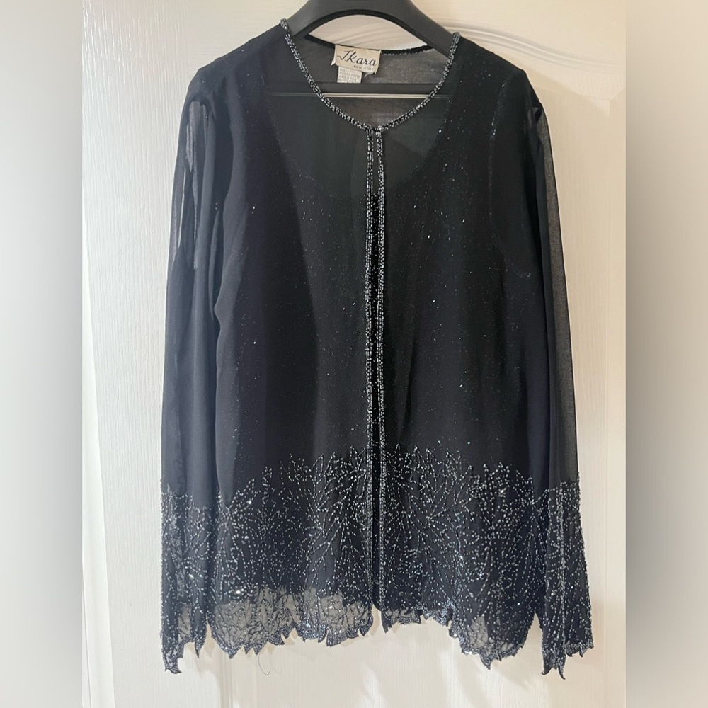 Ikara beaded shell and jacket combo